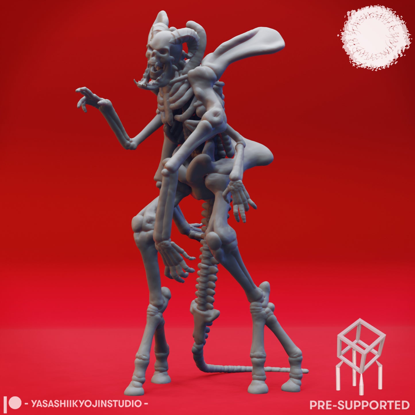 Skeleton Warband - Book of Beasts - Tabletop Miniatures (Pre-Supported STL)