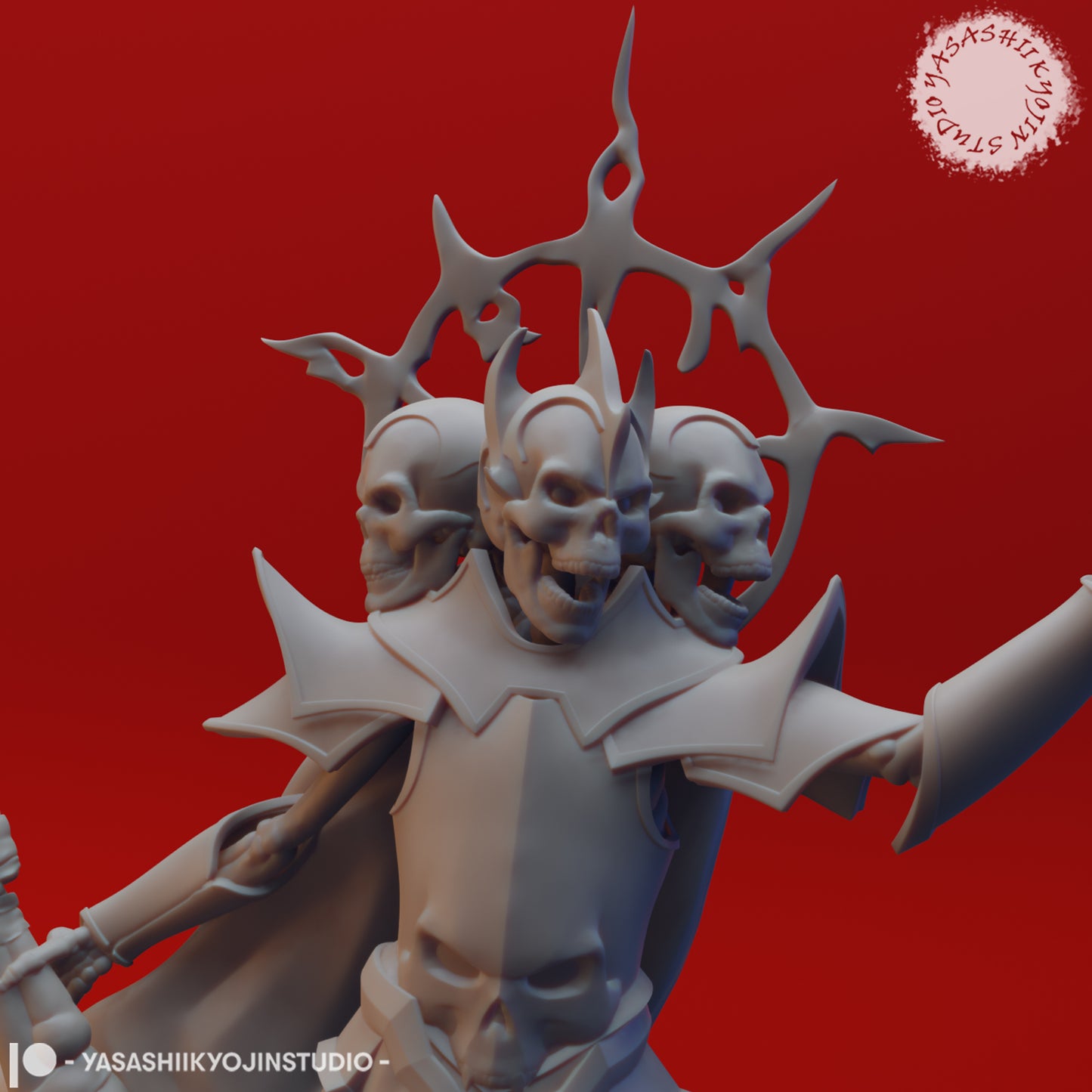 Skull Lord - Tabletop Miniature STL