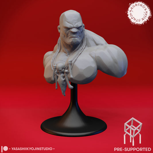 Stone Giant - Bust (Pre-Supported STL)