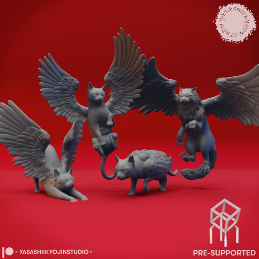 Tressym Bundle - Tabletop Miniatures (Pre-Supported STL)