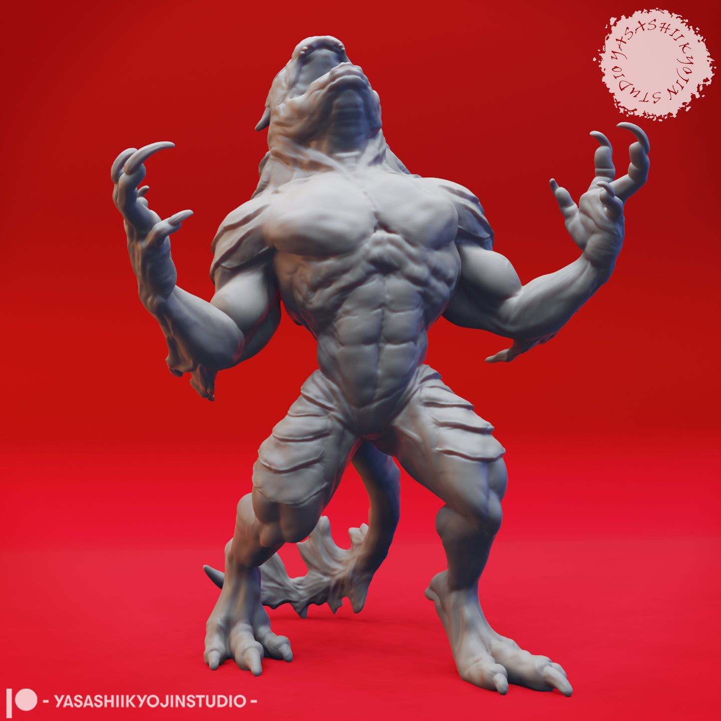 Troglodyte Mob - Tabletop Miniature (Pre-Supported STL)