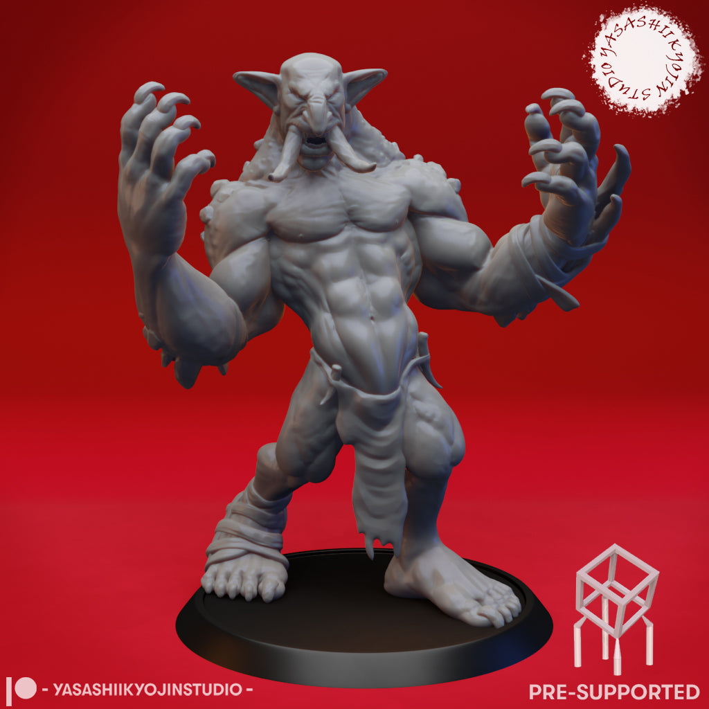 Troll - Screamer - Tabletop Miniature (Pre-Supported STL)