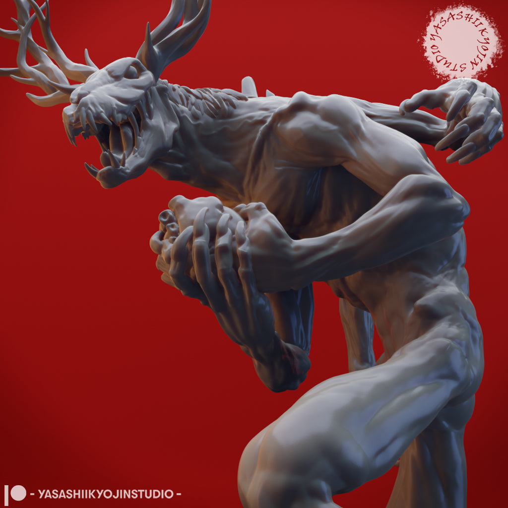 Wendigo - Tabletop Miniature (Pre-Supported STL)