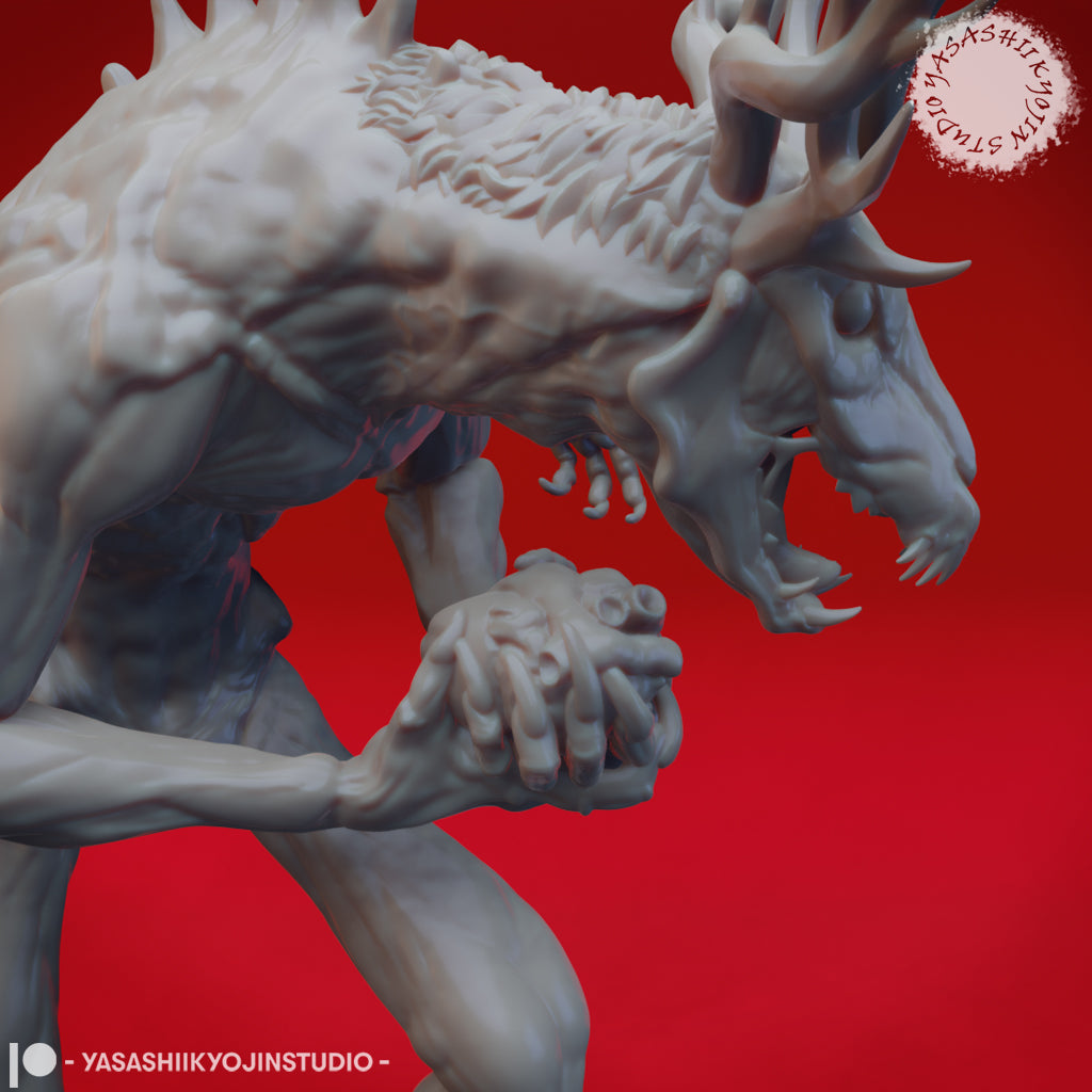 Wendigo - Tabletop Miniature (Pre-Supported STL)